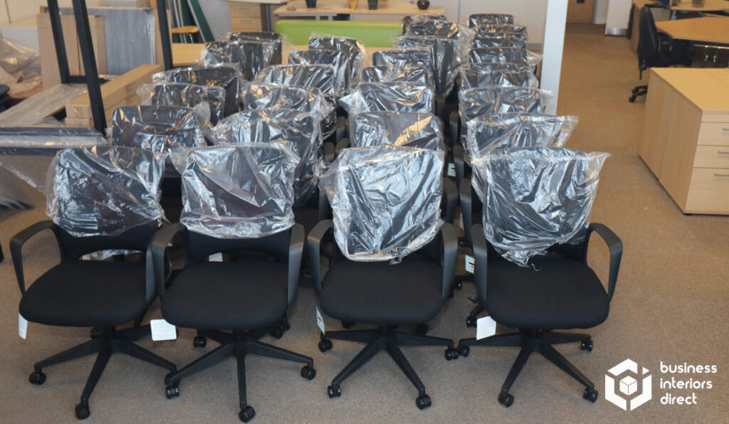 28 x Mesh Back Operator Chairs being delivered to Sheffield