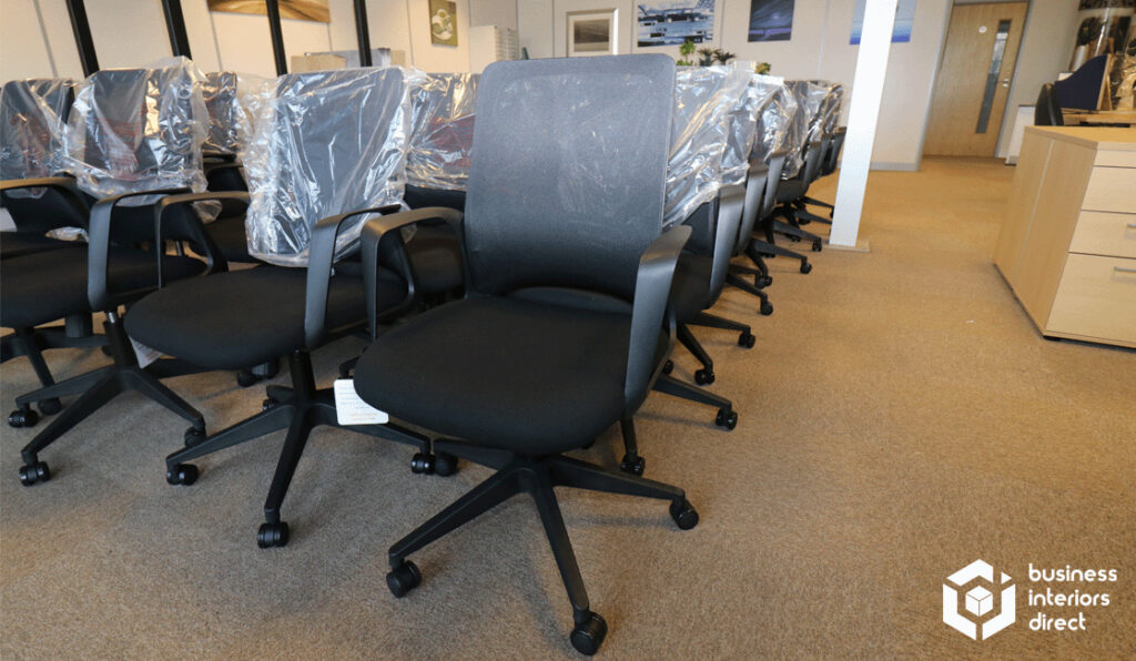 28 Mesh Back Operator Chairs being delivered to a customer in Sheffield