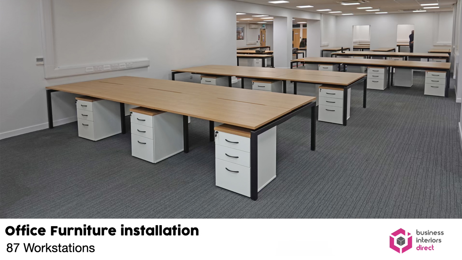 87 Workstations Installed for a client in Sheffield