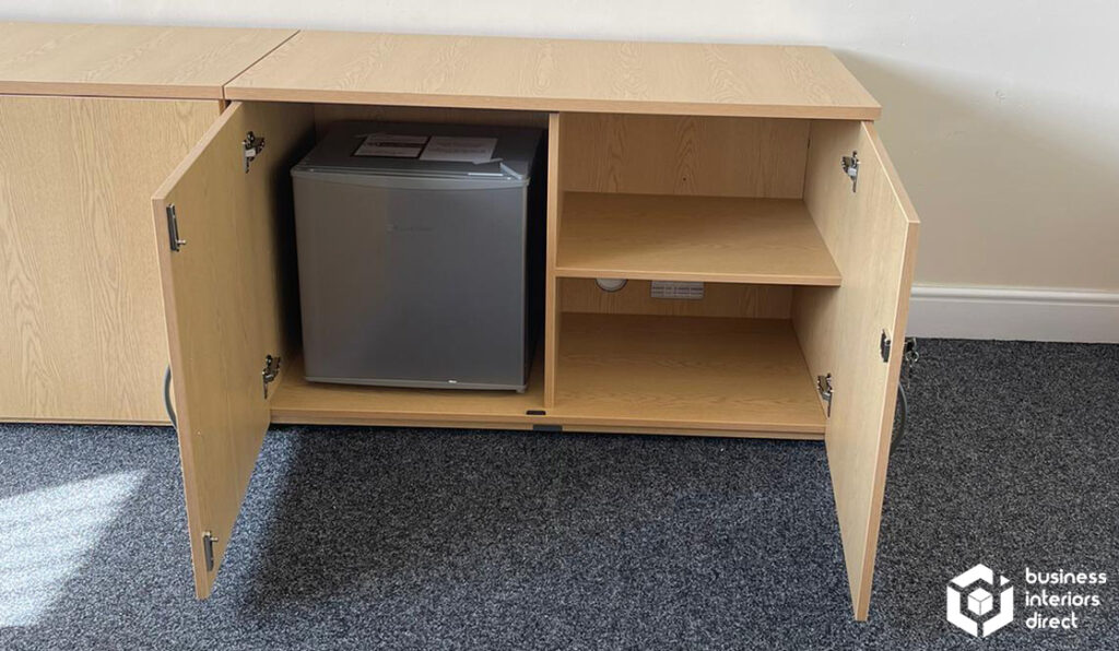 Credenza unit with Mini Fridge