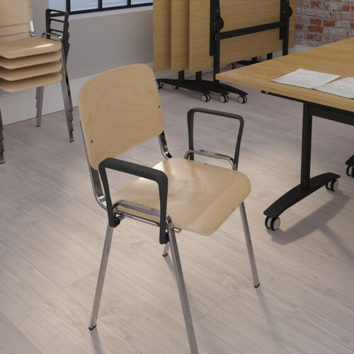 Wooden Conference Chairs with arms