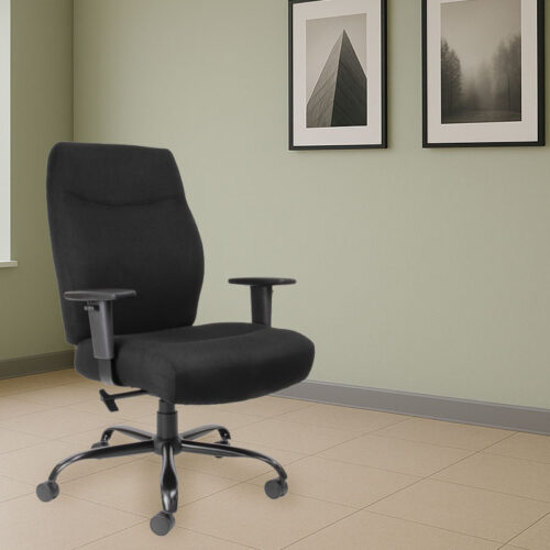 Heavy duty office chairs in fabric