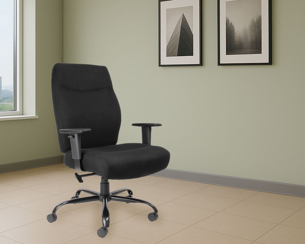 Heavy duty office chairs in fabric