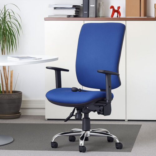 Heavy duty office chairs with pump up lumbar
