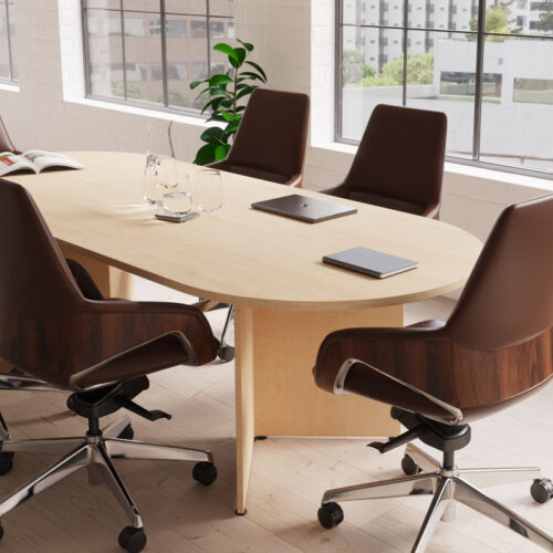 Meeting Chairs with chrome 5 Star Base
