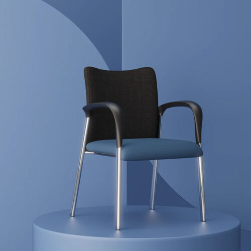 4 legged Stacking chair with arms