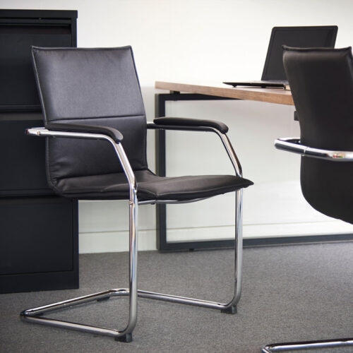 Faux Leather Visitors Chairs