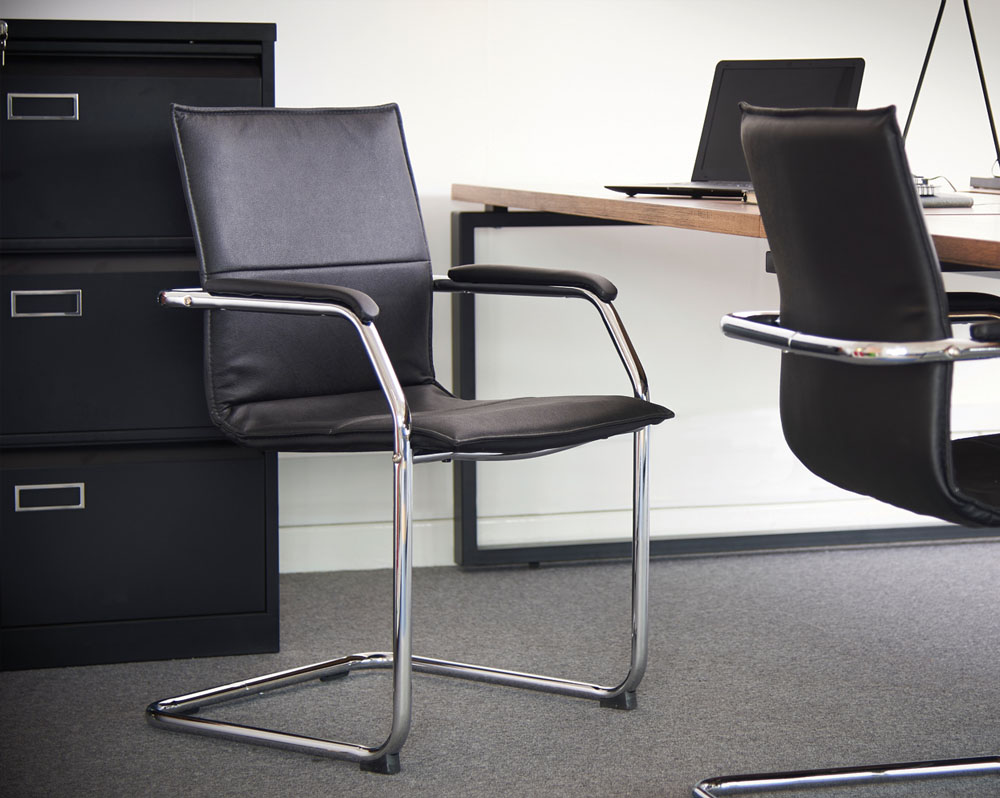 Faux Leather Visitors Chairs