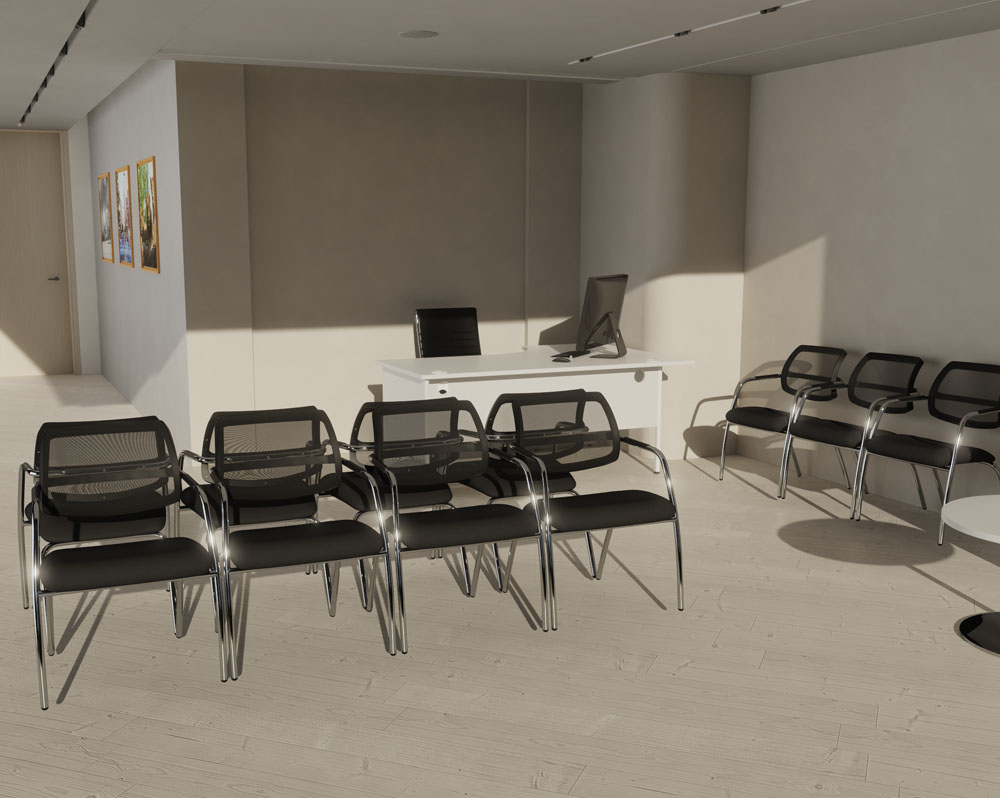 Mesh Back Waiting Room Chairs