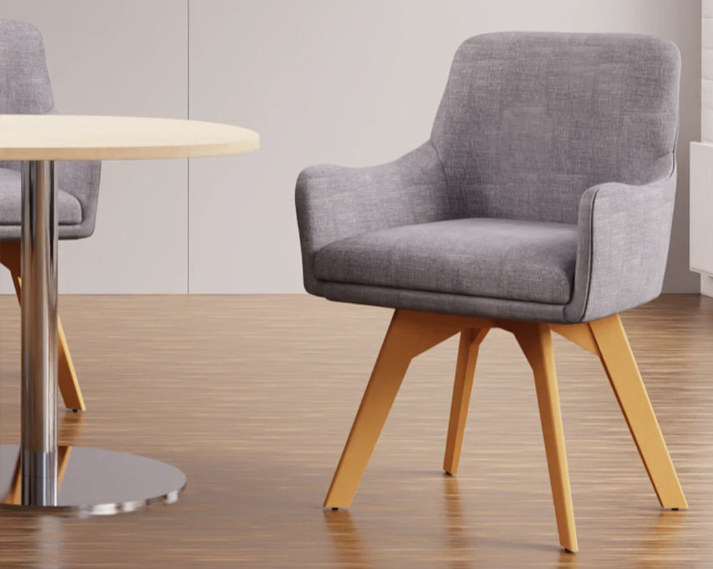 Visitors Chairs Wooden Legs