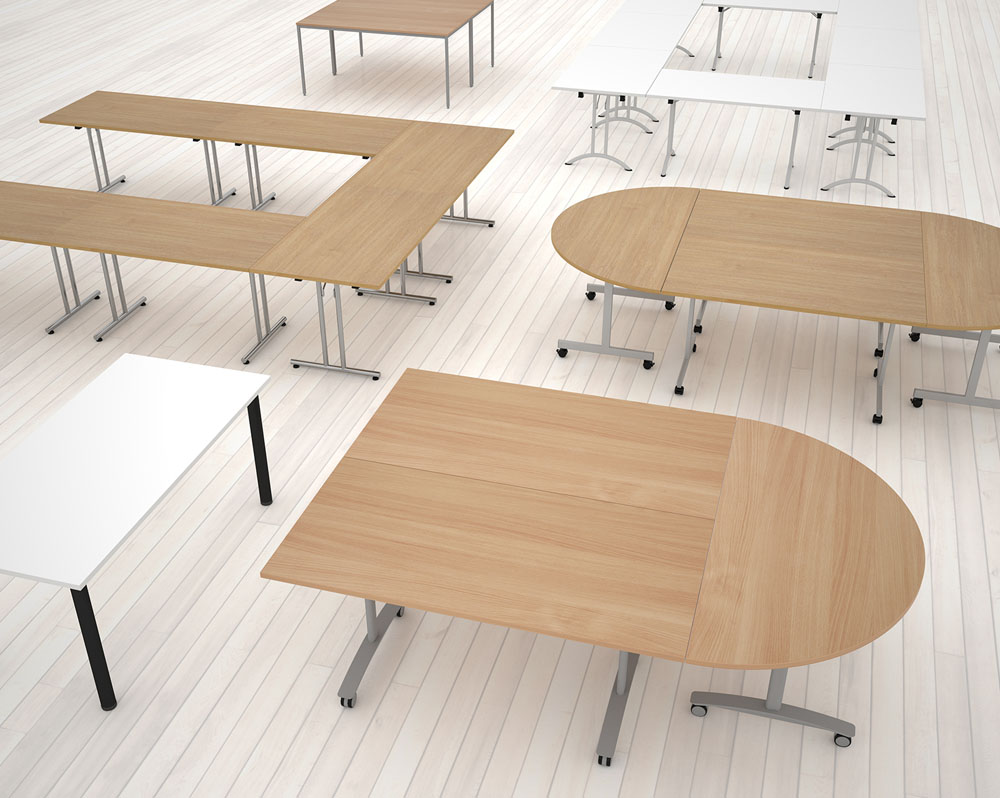 Several configurable table layouts